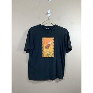 VTG Mens La Capoterie Adult Store Pepper Condom T-Shirt XL Black 90s Montreal